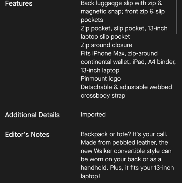 Kate Spade Convertible Walker Backpack Cherry Juice - Picture 12 of 16